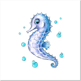 Adorable Seahorse Posters and Art